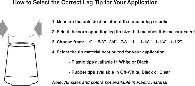 Shepherd Hardware 9224 1-1/4-Inch Inside Diameter Rubber Leg Tips, 2-Pack, Black - Image 5