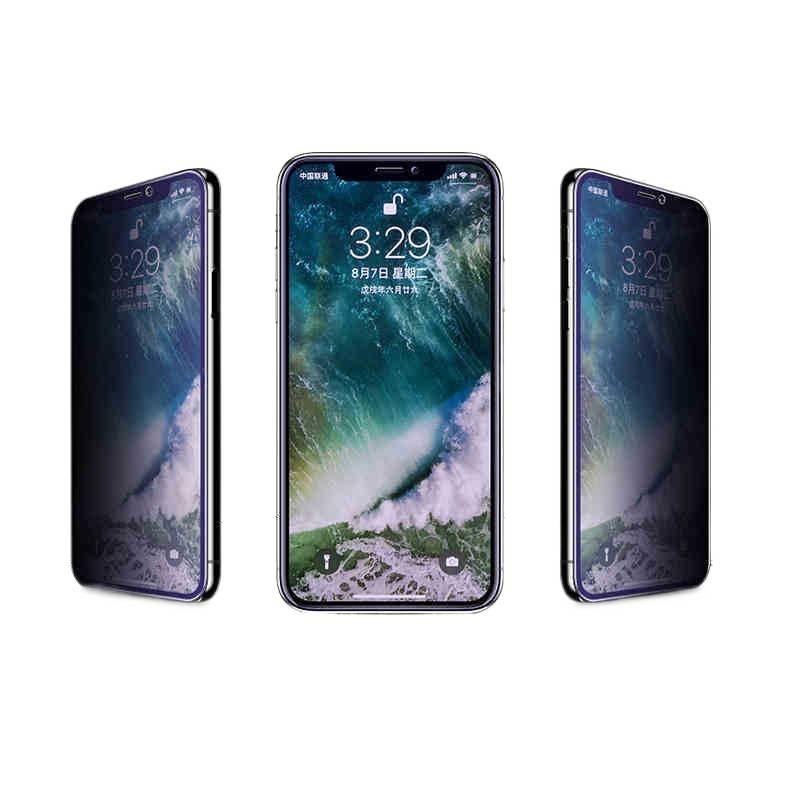 غطاء هاتف بGlass لـ iPhone 14 / 14 Plus / 14 Pro / 14 Pro Max مع حجب الضوء الأزرق وحماية الخصوصية مع زجاج مقسى باللون أزرق باللون الأزرق باللون الأحمر - Image 2