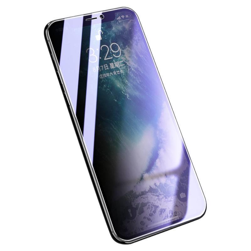 غطاء هاتف بGlass لـ iPhone 14 / 14 Plus / 14 Pro / 14 Pro Max مع حجب الضوء الأزرق وحماية الخصوصية مع زجاج مقسى باللون أزرق باللون الأزرق باللون الأحمر - Image 5