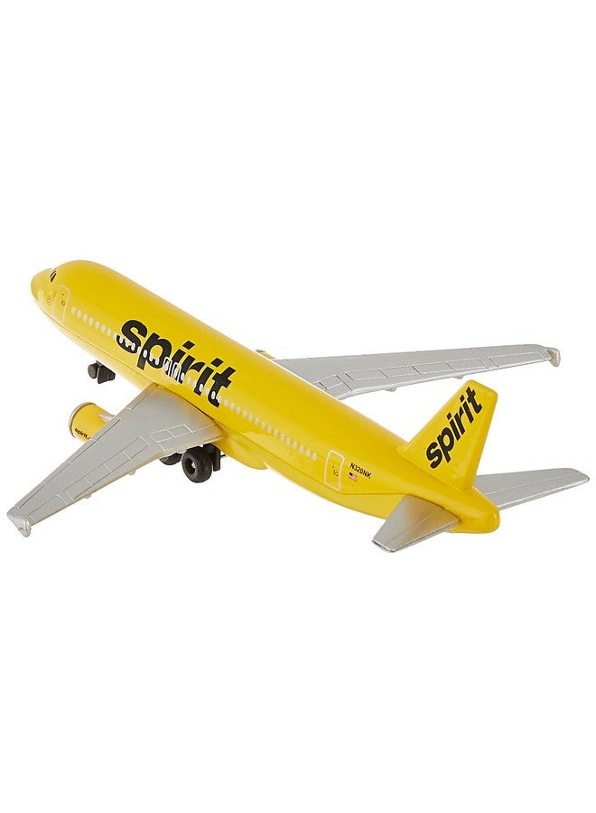 Daron Toy Airplane - Spirit Airlines - Die-Cast Metal Model Airplane Toy with Plastic Parts for Kids Ages 3+ - Image 3