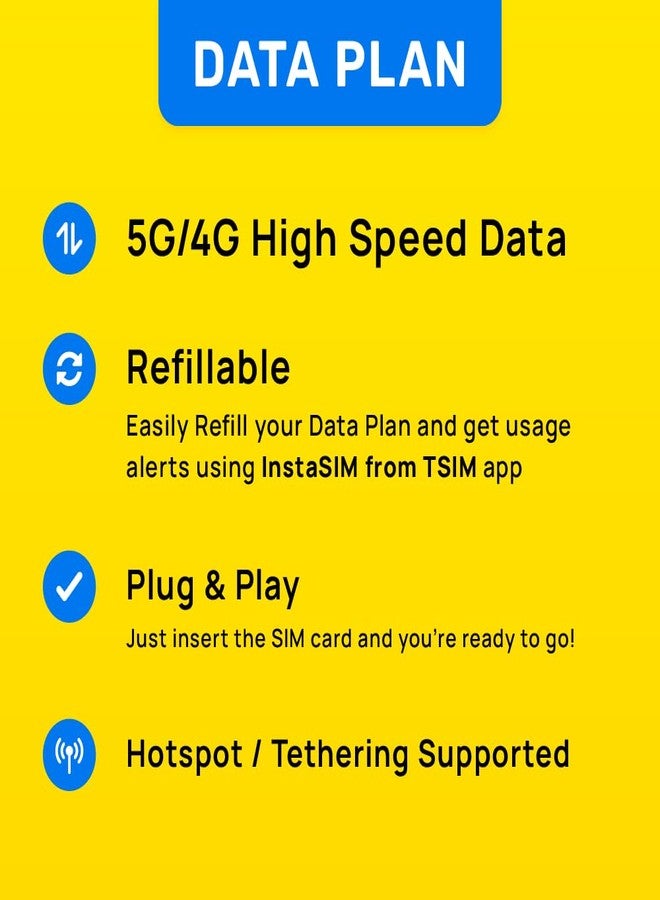 TSIM New Zealand SIM Card | 2GB Super Economy Refill Plan! Automatic Activation, 15 Days Validity | 5G Speed + Hotspot | Data Only, No Phone Number - Image 2