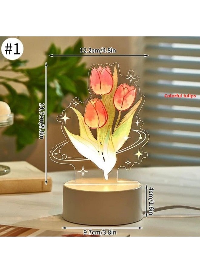 3D Nightlight Festival Promotional Advertising Gift Pattern Color Printing UV Colorful Table Lamp Creative Gift-Specifications:USB Tri-color Variable Band 303 Switch-Dimensions:UV Custom 9  - Image 2