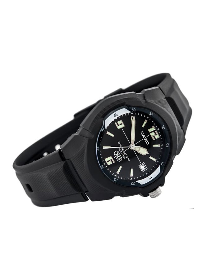 CASIO Men Resin Analog Watch MW-600F-1AVDF - 46 mm - Black - Image 4