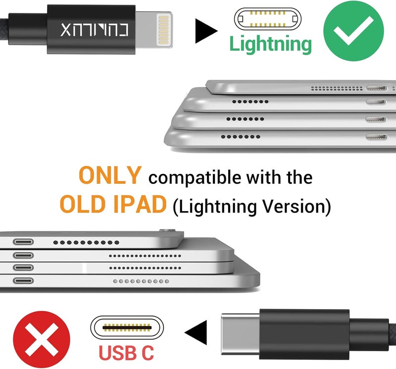 كيوبيلوكس مقسم شراكة سماعات الأذن Lightning to Dual 3.5mm Audio Jack، ومحول ميكروفون Lightning to TRRS للتشغيل في الوقت الفعلي؛ متوافق مع أجهزة iPad Pro/Air/Mini، iPhone 12 Pro/11/SE 2/Xr - Image 2