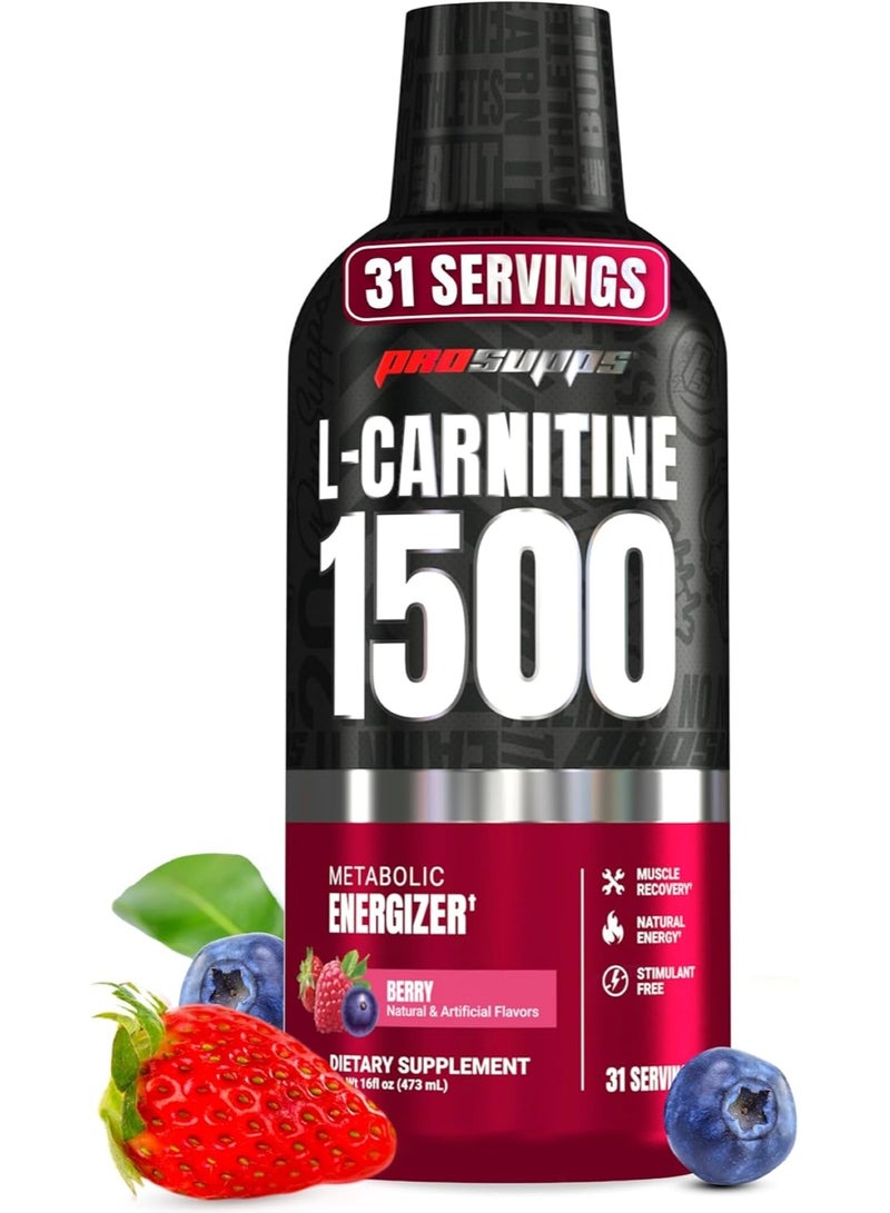 ProSupps L-Carnitine 1500 - 16 Fl. Oz. Berry - Image 1