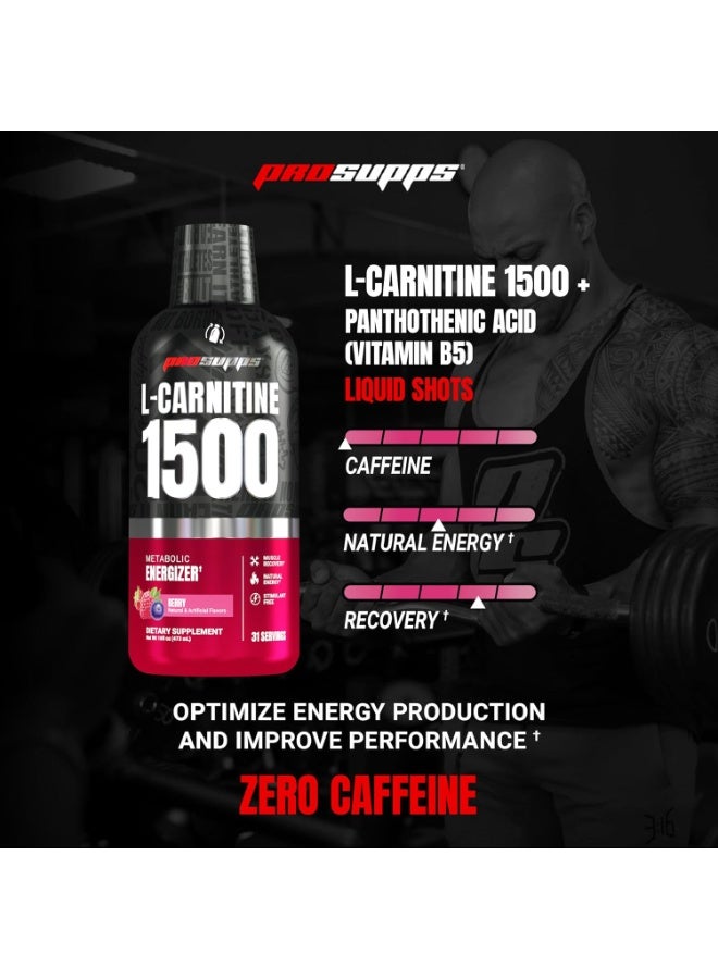 ProSupps L-Carnitine 1500 - 16 Fl. Oz. Berry - Image 2