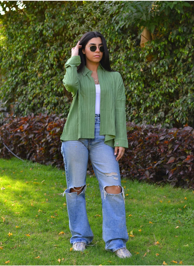 ASYA - Shirt kroshia green - Image 1