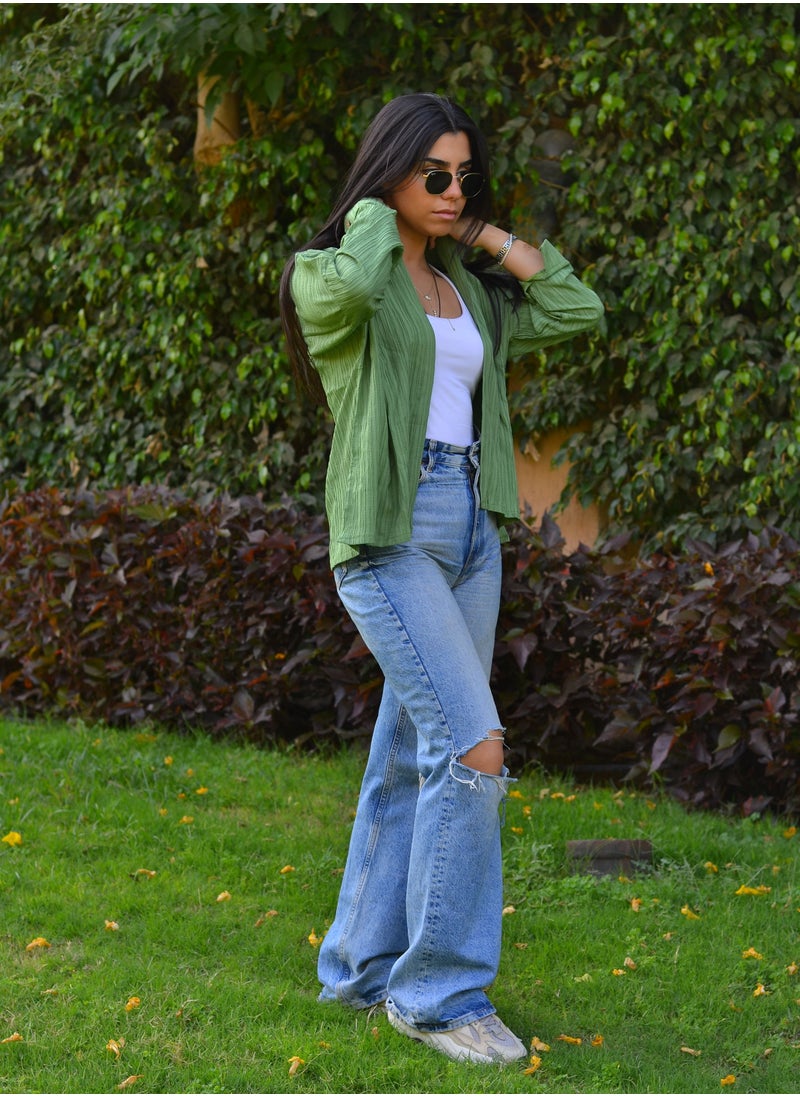 ASYA - Shirt kroshia green - Image 1