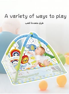 باكا رابيت صالة ألعاب رياضية للأطفال وحفرة كرات مع ألعاب معلقة، حوض كرات محيطي متعدد الوظائف 80*80*55 سم  - Image 2