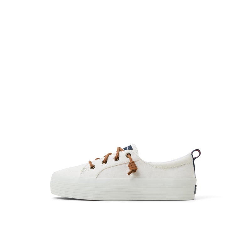 Sperry Womens Crest Vibe Platform Sneaker White 9