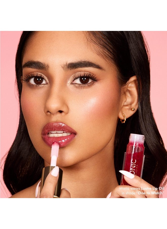 ICONIC LONDON - ICONIC LONDON Lustre Lip Oil | Non Sticky, Moisturizing and High Shine Lip Oil, Containing Vitamin C and Hyaluronic Acid, Cruelty Free, Vegan Makeup, One to Watch (Red), 6 mL/ 0.2 Fl Oz - Image 1