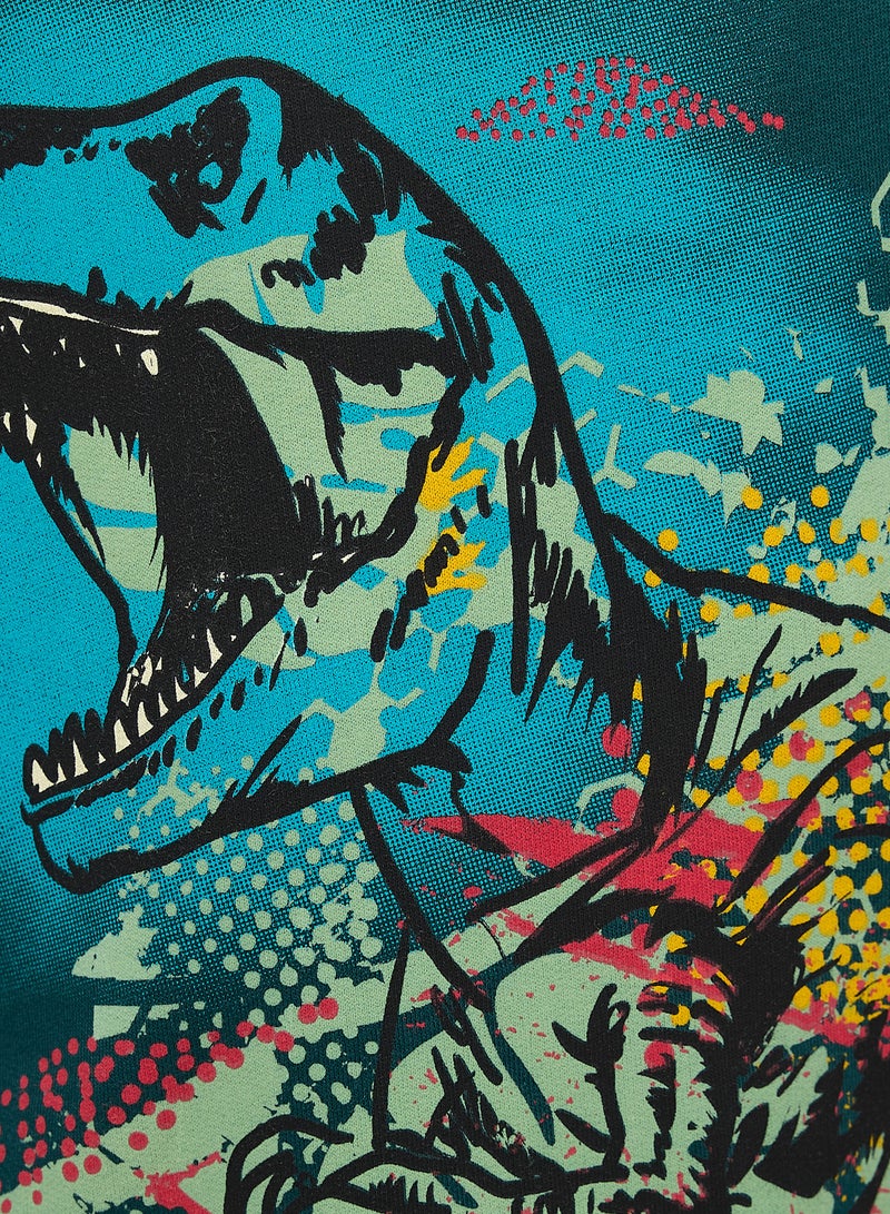 فكتور اند جين طقم سويت شيرت وبنطال رياضي للأولاد مكون من قطعتين (2 -8 سنوات) - أخضر داكن - أسود - Image 5