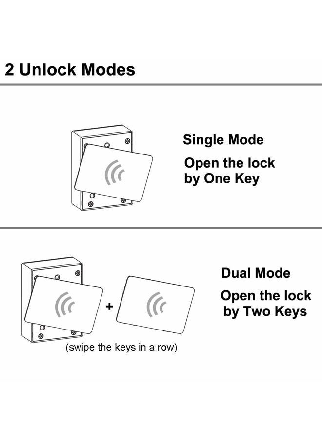 WOOCH RFID Locks for Cabinets Hidden DIY Lock - Electronic Cabinet Lock with USB Cable for Wooden Cabinet Drawer Locker Cupboard Gun Box (1 Pack) - Image 5