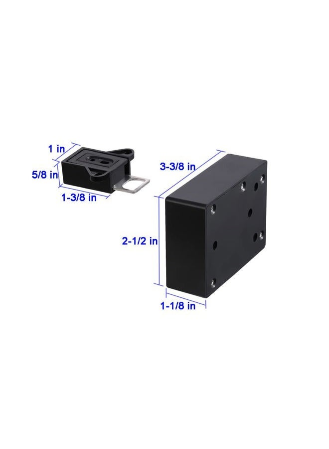 WOOCH RFID Locks for Cabinets Hidden DIY Lock - Electronic Cabinet Lock with USB Cable for Wooden Cabinet Drawer Locker Cupboard Gun Box (1 Pack) - Image 2