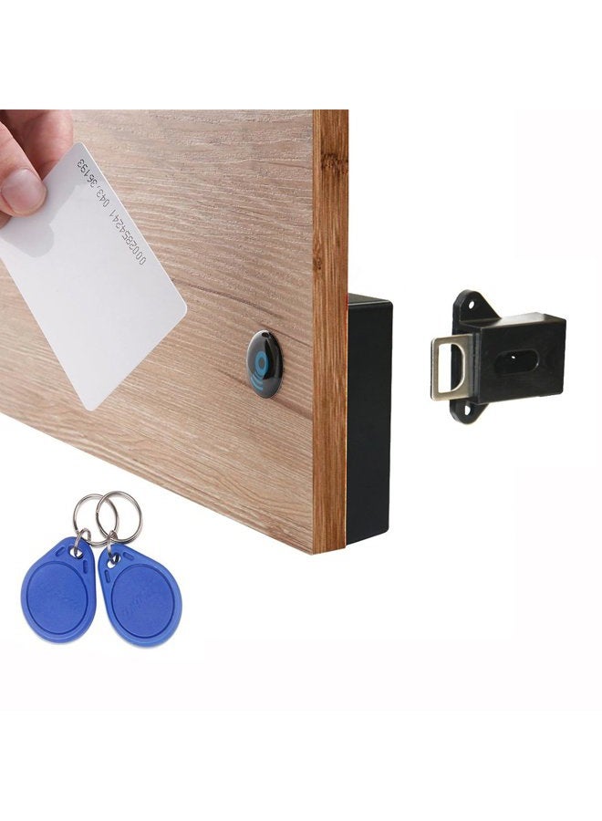 WOOCH RFID Locks for Cabinets Hidden DIY Lock - Electronic Cabinet Lock with USB Cable for Wooden Cabinet Drawer Locker Cupboard Gun Box (1 Pack) - Image 1
