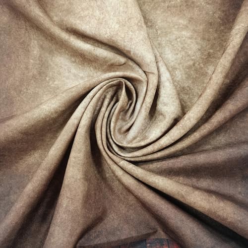Riyidecor Brown Backdrop Rustic Wall Wooden Floor 5Wx7H Feet Soft Fabric Polyester Newborn Abstract Portrait Baby Photography Background Decorations Birthday Headshot Photo Backdrop for Photoshoot - Image 5