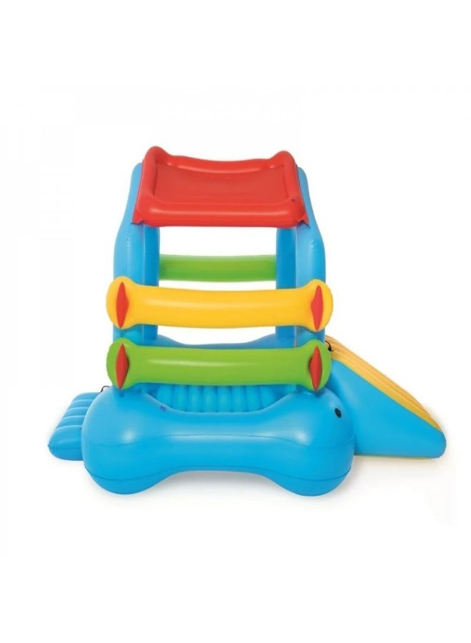 Bestway Inflatable Water Play Island with Slide and Canopy - Kids, 279 x 174 x 144 cm 43425 - Image 2