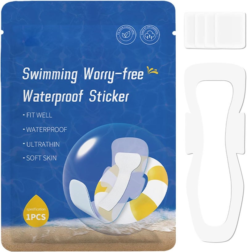 Swimming Sanitary Pads Waterproof 16x45cm Skin Friendly Easy Stick Tear Off For Water Sports Daily Use - Image 1