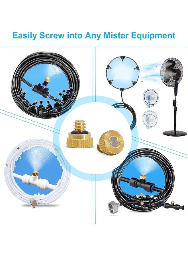 فوهات مisters للتبريد في الهواء الطلق، فوهة نحاسية لنظام التبريد الخارجي، رأس استبدال لبقرة الحديقة (0.4 مم، 20 قطعة) - Image 3