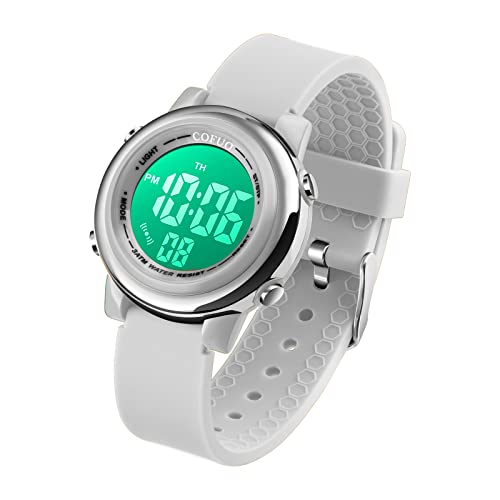 cofuo Kids Digital Sport Waterproof Watch for Girls Boys, Kid Sports Outdoor LED Electrical Watches with Luminous Alarm Stopwatch Child Wristwatch 3-12 Years - Image 1