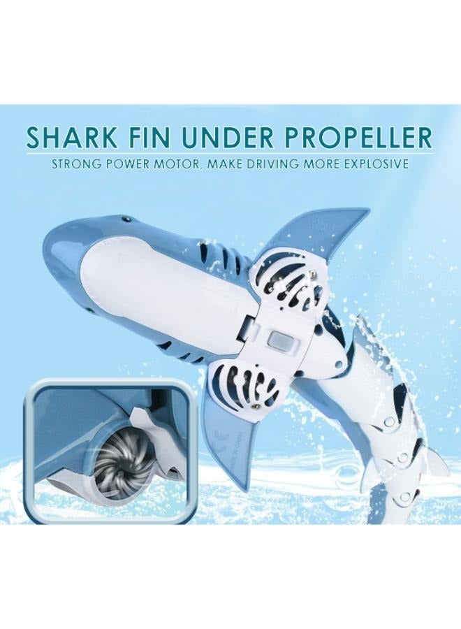 Eoptify Remote Control Shark Toy with LED Lights & Water Spray for Kids | Realistic Simulation RC Shark with 30-Meter Range & Advanced 2.4GHz Wireless Technology | Perfect Toy Gift for Kids - Blue - Image 3
