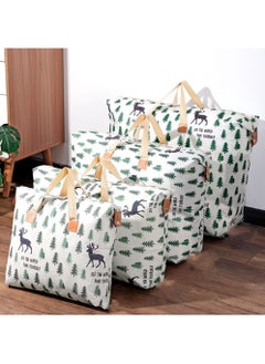 Swift 4 Pcs Large Clothes Storage Bags, Moving Bags, Foldable Blanket Storage Bags for Organizing Bedroom, Closet, Clothing, Sweater, Organization Storage with Zip and Handle  - Image 1