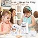 Play Kitchen Appliances Toys Kids Kitchen Playset Accessories Pretend Play Toy Sets with Coffee Maker Mixer Toaster with Realistic Lights Sounds Gifts for Boys Girls Toddlers Ages 3 White - Image 4