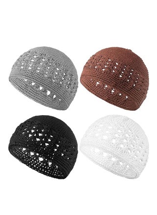 Kufi Hat for Men, Knit Kufi Cap, Crochet Beanie Kufi Hat, Delicate Plaid Crochet Design, Skull Cap for Men Women, Suitable for Various Outdoor Activities, Such as Walking, Traveling and Camping - pzsku/ZCE7A5BA4A8AF9AEA3A19Z/45/_/1701347250/1e20f7cb-596e-4e65-880e-dbc3a686ad51