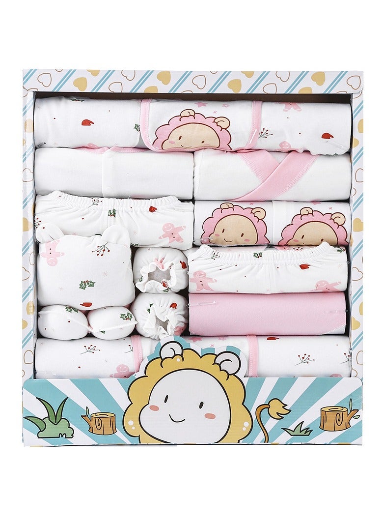Newborn gift box, baby clothing set, baby clothing jumpsuit jacket, sock cap, 100% cotton suitable for boys and girls