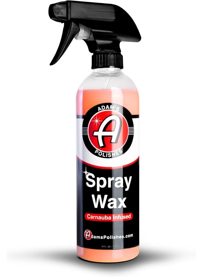 Adam's Polishes Spray Wax 16Oz - Premium Infused Carnauba Car Wax Spray For Shine, Polish & Top Coat Paint Protection  - Image 1