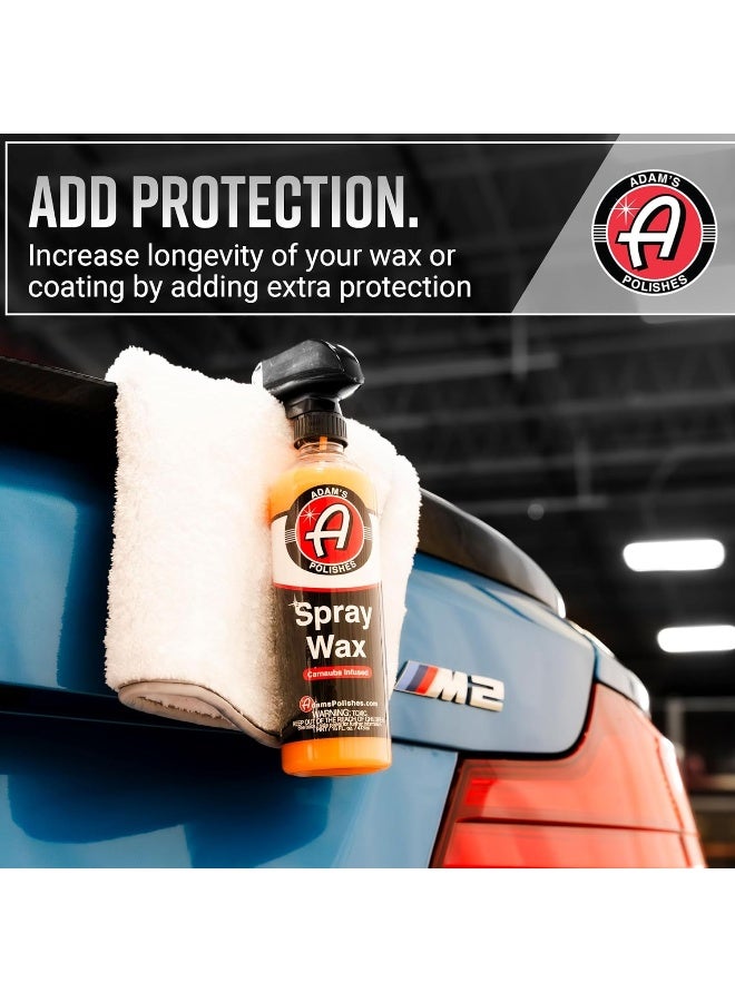 Adam's Polishes Spray Wax 16Oz - Premium Infused Carnauba Car Wax Spray For Shine, Polish & Top Coat Paint Protection  - Image 4