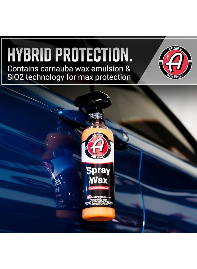 Adam's Polishes Spray Wax 16Oz - Premium Infused Carnauba Car Wax Spray For Shine, Polish & Top Coat Paint Protection  - Image 3