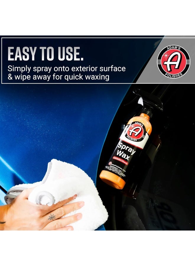 Adam's Polishes Spray Wax 16Oz - Premium Infused Carnauba Car Wax Spray For Shine, Polish & Top Coat Paint Protection  - Image 5