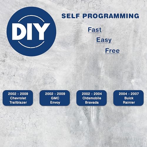 KeylessOption Key Fob for 2002 2003 2004 2005 2006 2007 2008 2009 Chevrolet Chevy Trailblazer GMC Envoy Oldsmobile Bravada Buick Rainier Remote, 4-Button 15008008, Programming Guide Included - Image 3