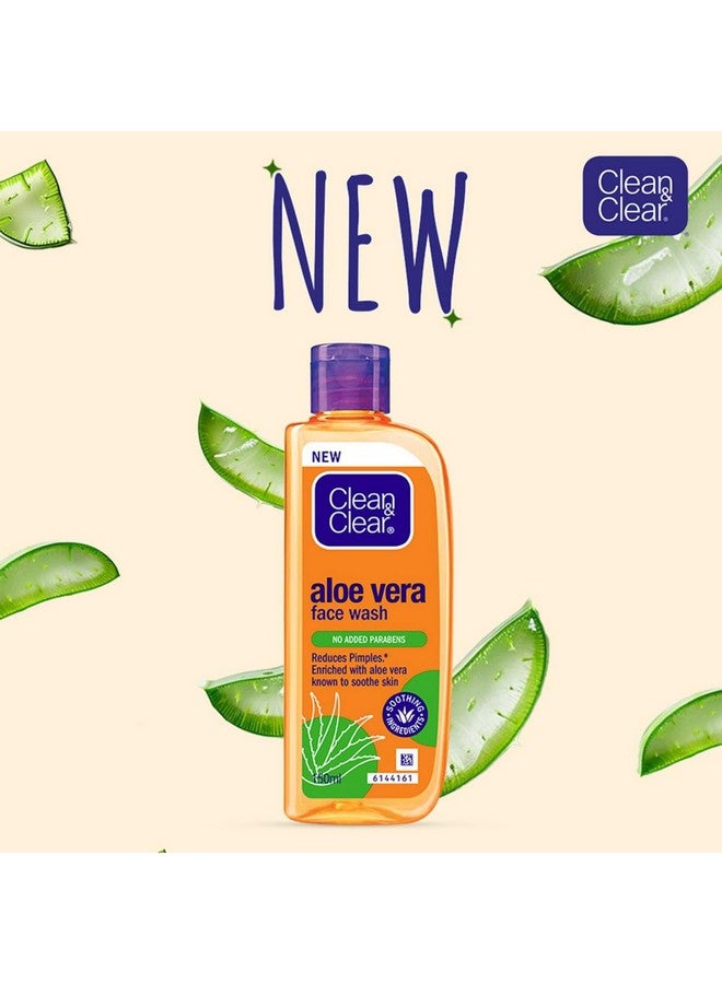 Clean & Clear Aloe Vera Face Wash 150Ml - Image 3