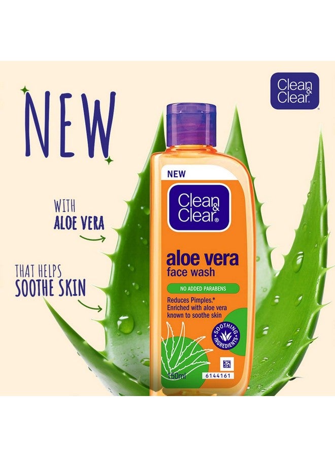 Clean & Clear Aloe Vera Face Wash 150Ml - Image 4