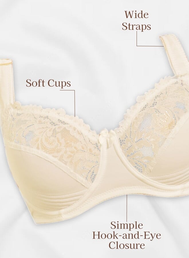 Every Woman Knows Soft-Cupped Lace Bra with Padded Underwire and Thoughtful Detailing 36-48 DEF  - Image 3