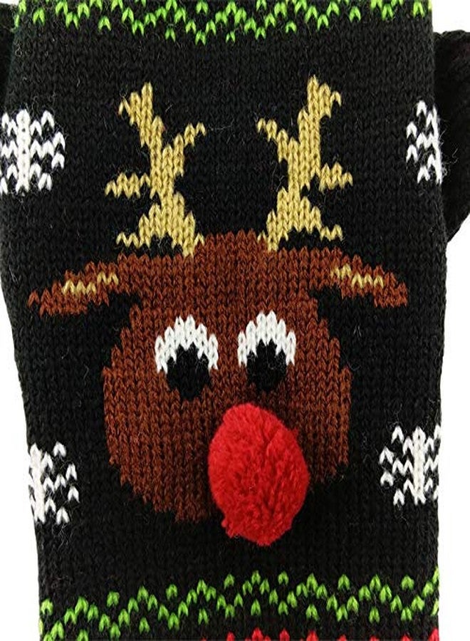 Mikayoo Dog Christmas Sweater - Cat Holiday Sweaters, Legless Design Keep Warm and Move Freely, Holiday Festive Sweater for Small Dogs or Cats (Black Deer M) - Image 5