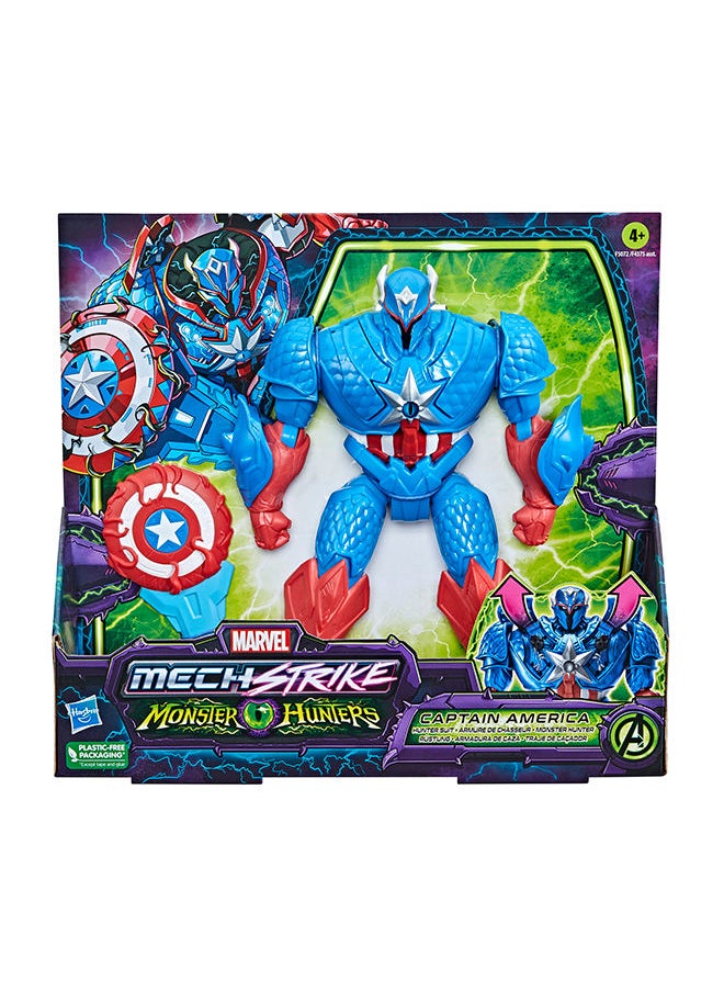 Marvel Mech Strike Monster Hunters Suit Captain America 8-Inch-Scale Deluxe Action Figure Toys For Ages 4 And Up - pzsku/ZCE7AA2317A55F0AEC553Z/45/_/1664382867/f51f4d35-e7c8-4faa-91c1-5e4d6c3ad1fc