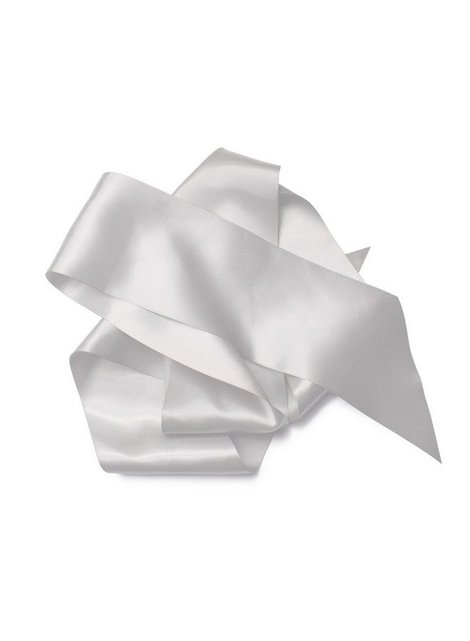 TREORSI TREORSI Blank Satin Sash, Plain Sash, Party Decorations, Make Your Own Sash (2 Pack, White)  - Image 3