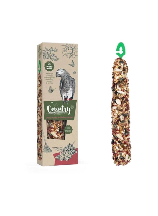 Witte Molen Country rose and elderberry sticks, rewards for parrots, 140 grams