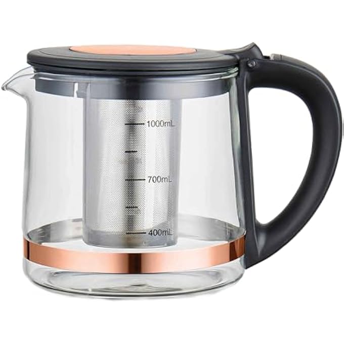 Any Morning Turkish Electric Tea Maker With Auto Shut Off And Boil Dry Protection Cordless Kettle With Teapot Set And Detachable Filter 360 Swivel Base 2 L1500W - Image 3