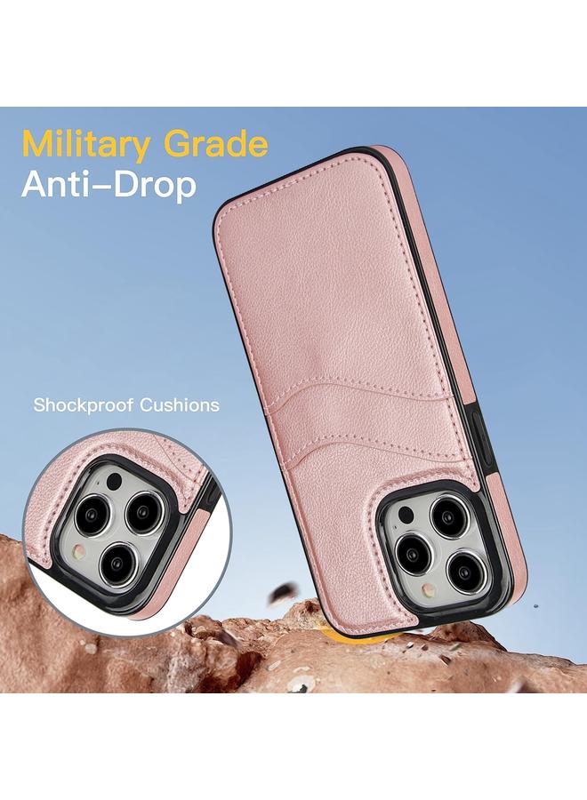 S-TOP Case For iPhone 13 Pro Max Litchi Leather Skin Card Slots Phone Case - Image 3