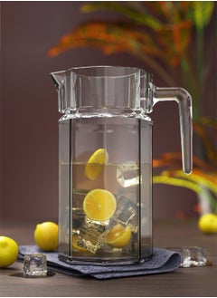 CITY GLASS City Glass Poly Jug, 1250 ml Capacity, with simple design and red cover to protect your Juices  - Image 1