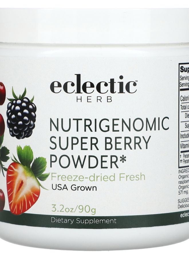 Eclectic Nutrigenomic Super Berry Powder 3.2 oz (90 g)