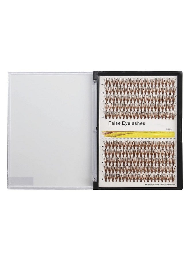 Hannahool 10 20Mm Available 120Pcs Thickness 0.07Mm D Curl Brown Color Individual False Eyelashes Natural Long Makeup Colorful Cluster Eyelashes Volume Eye Lashes Extensions (15Mm) - Image 4