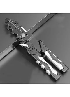 Multi Functional Wire Strippers,Universal Wire Cutters,Tool For Wire Splitting Pliers,Winding,Cutting,Stripping,Crimping,Peeling, Clamping Pliers Wrench,Home Improvement,Electrical Hardware Tools