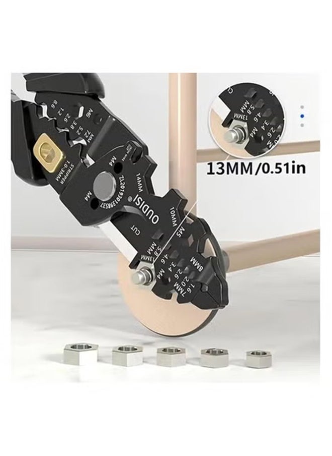 Generic - Multi Functional Wire Strippers,Universal Wire Cutters,Tool For Wire Splitting Pliers,Winding,Cutting,Stripping,Crimping,Peeling, Clamping Pliers Wrench,Home Improvement,Electrical Hardware Tools - Image 1