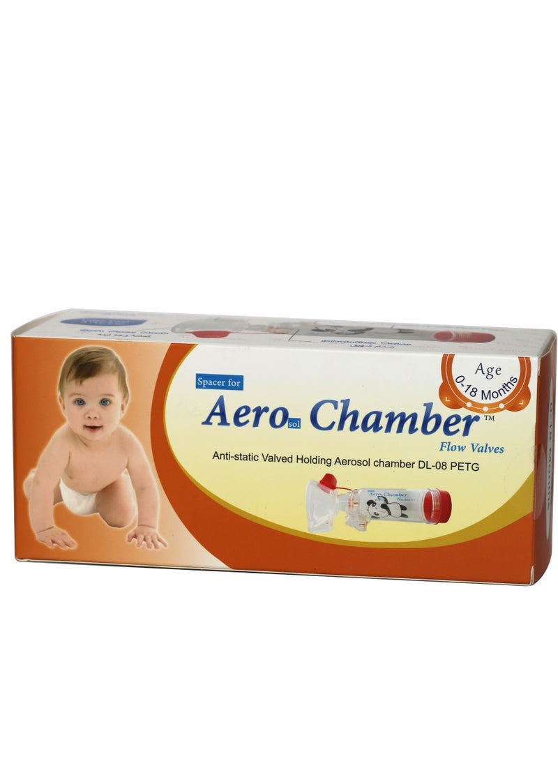 aero chamber Aero Chamber Inhaler Enhancer with Small Mask for Babies 0-18 Months, Latex-Free Air Funnel - Image 3