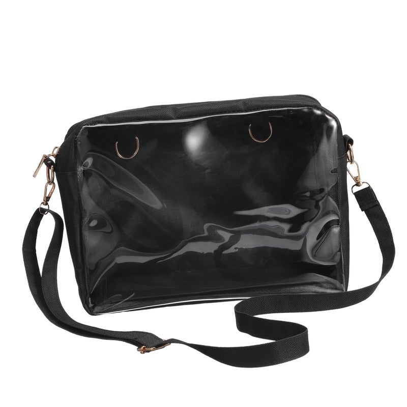 Adjustable Transparent Crossbody Bag For Women Oxford Cloth Travel Toiletry Pouch - Image 2